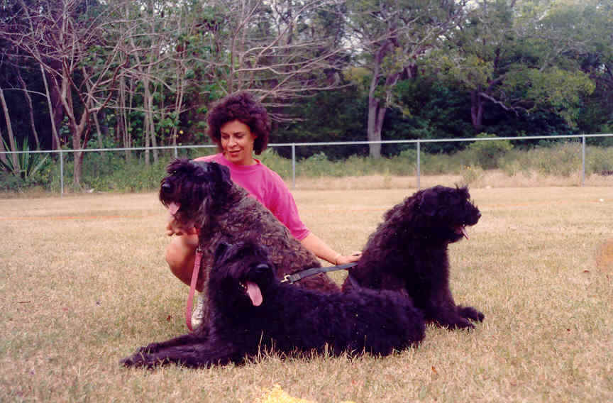 Ch. Kanix Utopia of Calliope, Calliope Lola, and Ch. Kanix Oscar of Calliope