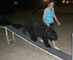 Rita comes down the Beginner's Walk Way